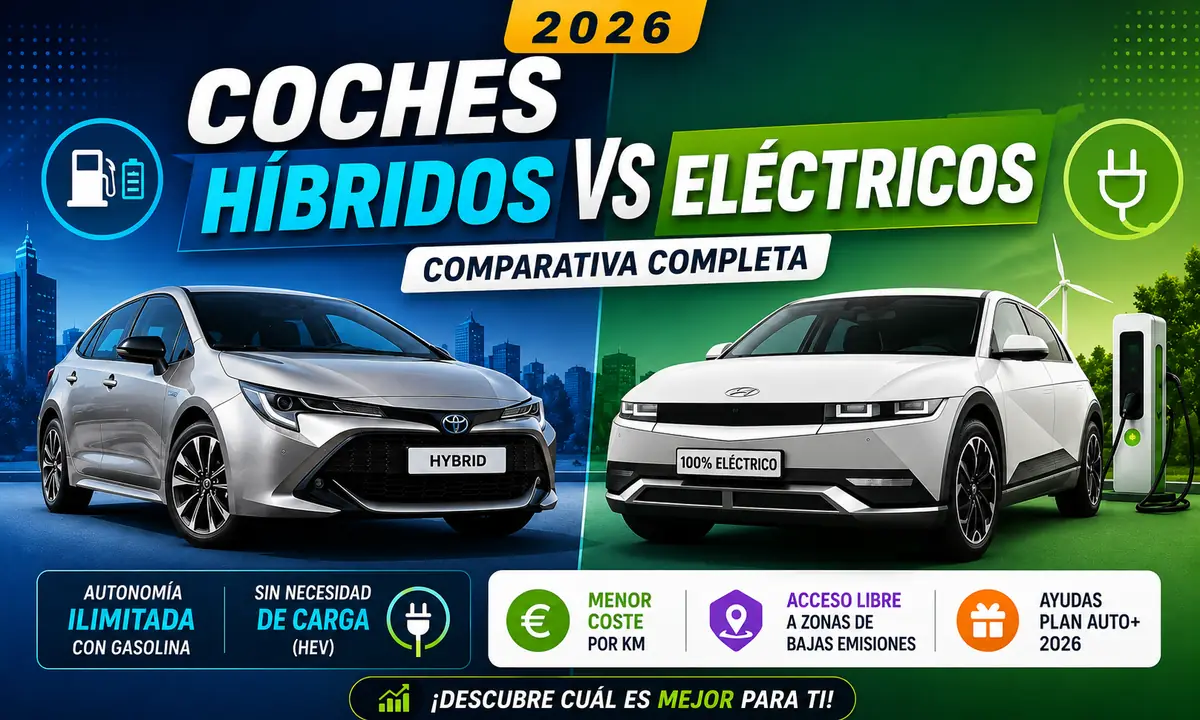 Coches Híbridos y Eléctricos 2026: Guía Completa [Comparativa + Mejores Modelos]