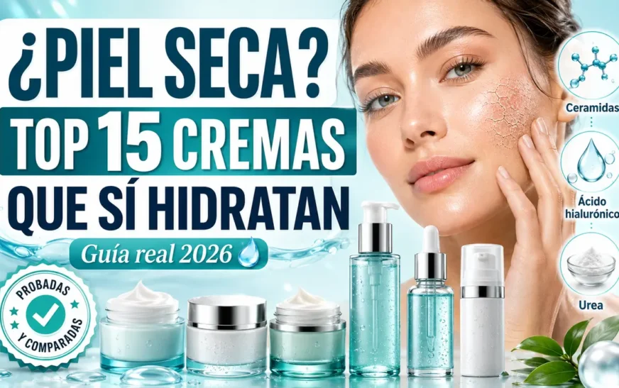 Las 15 mejores cremas hidratantes para piel seca (2026): comparativa y guía