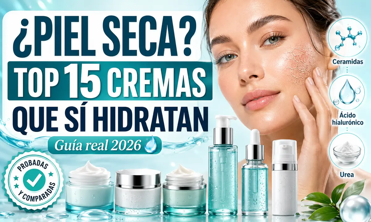 Las 15 mejores cremas hidratantes para piel seca (2026): comparativa y guía