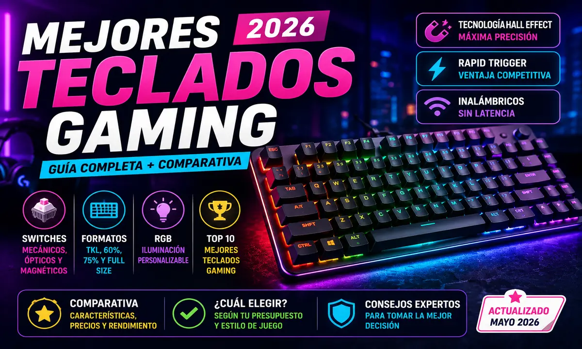 Mejores Teclados Gaming 2026: Comparativa y Guía de Compra