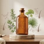 Champú anticaída Mercadona Deliplus con ingredientes botánicos naturales como ginseng y extractos vegetales