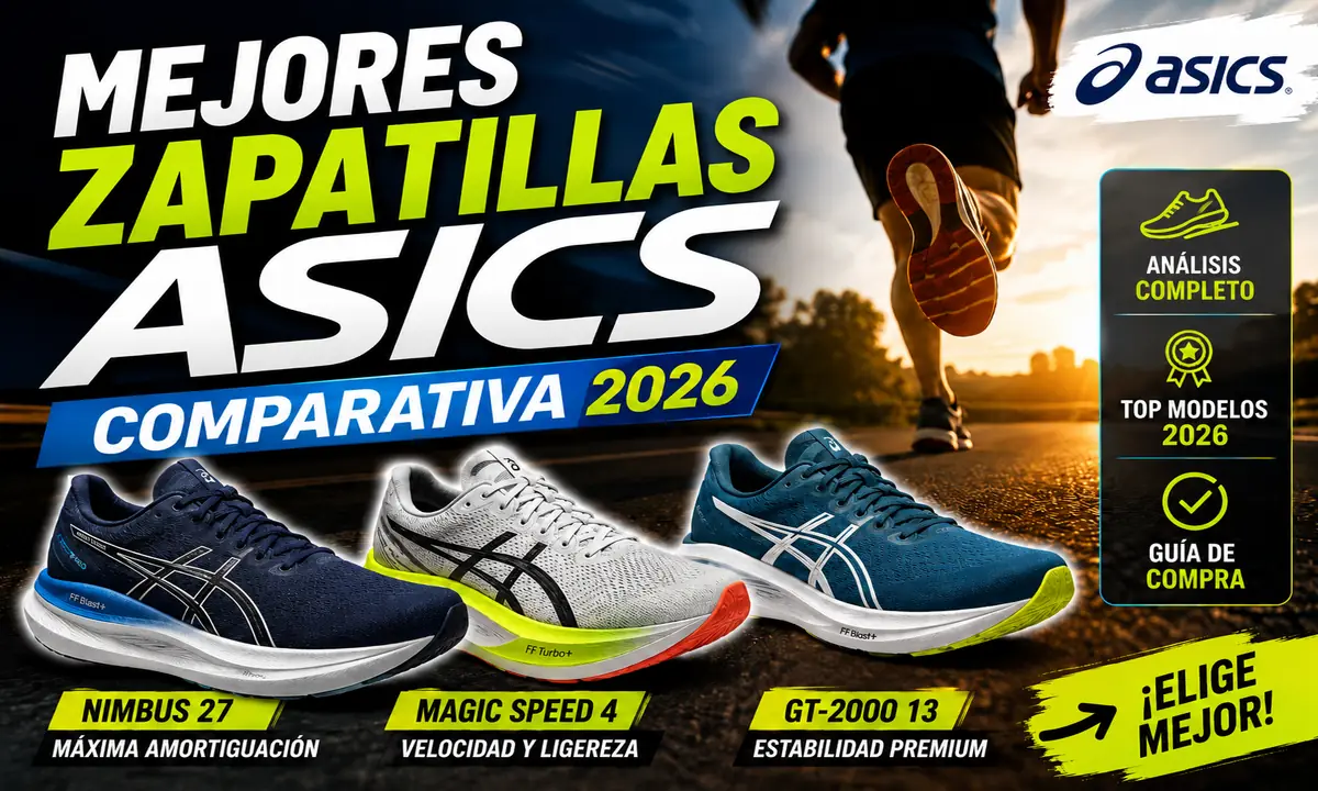 Mejores Zapatillas ASICS 2026: Comparativa y Guía Completa para Runners