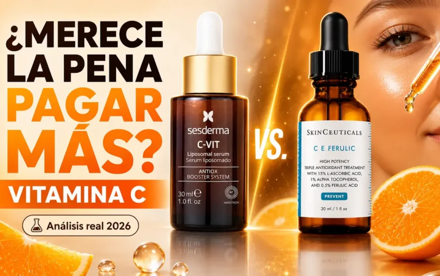 Comparativa de sérums con vitamina C 2026: Sesderma C-Vit Liposomal frente a SkinCeuticals C E Ferulic