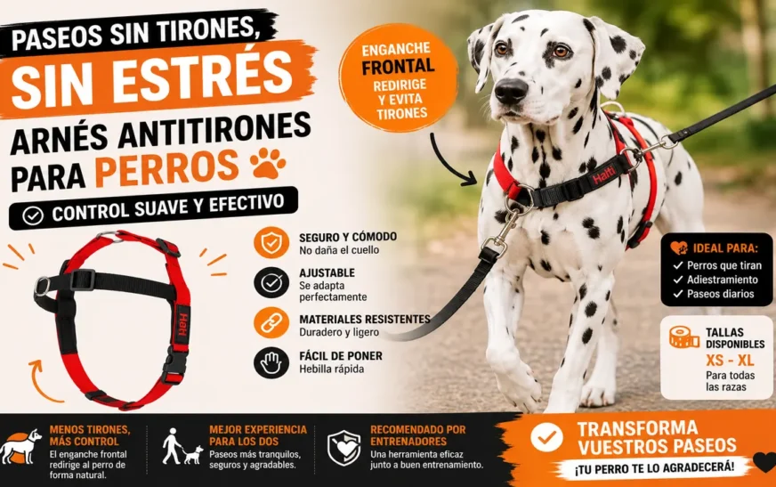 Arnés antitirones para perros: adiós a los tirones en el paseo