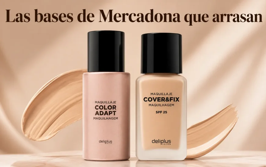 Bases de maquillaje Deliplus de Mercadona: Color Adapt y Cover & Fix con SPF 25