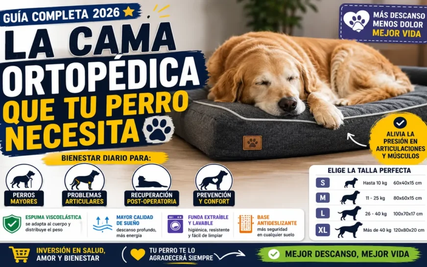 Cama ortopédica para perros: cuál elegir y para qué sirve