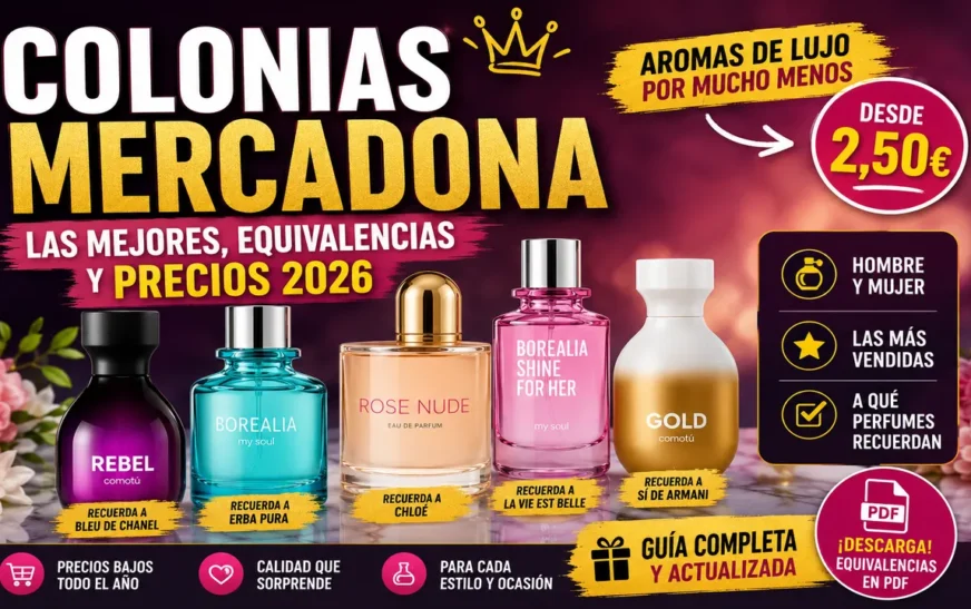 Colonias de Mercadona: guía de marcas, las mejores y sus equivalencias