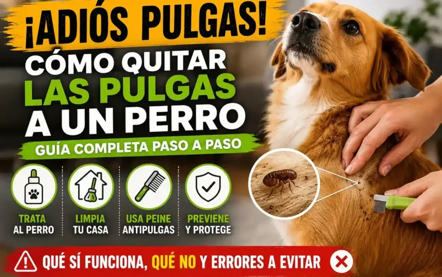 Cómo quitar las pulgas a un perro (paso a paso)