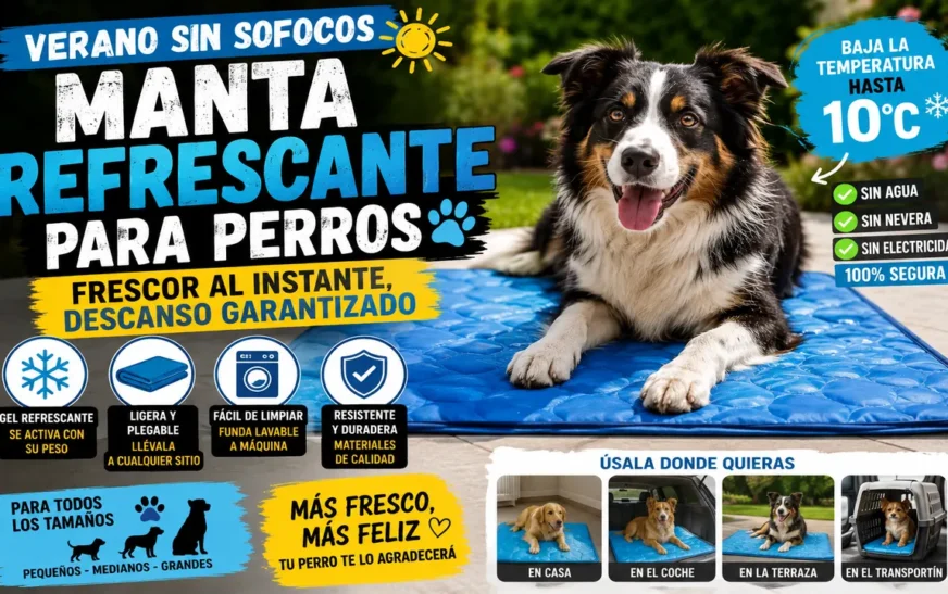 Manta refrescante para perros: la solución barata para el verano