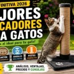 Comparativa de los mejores rascadores para gatos: gato usando un poste de sisal