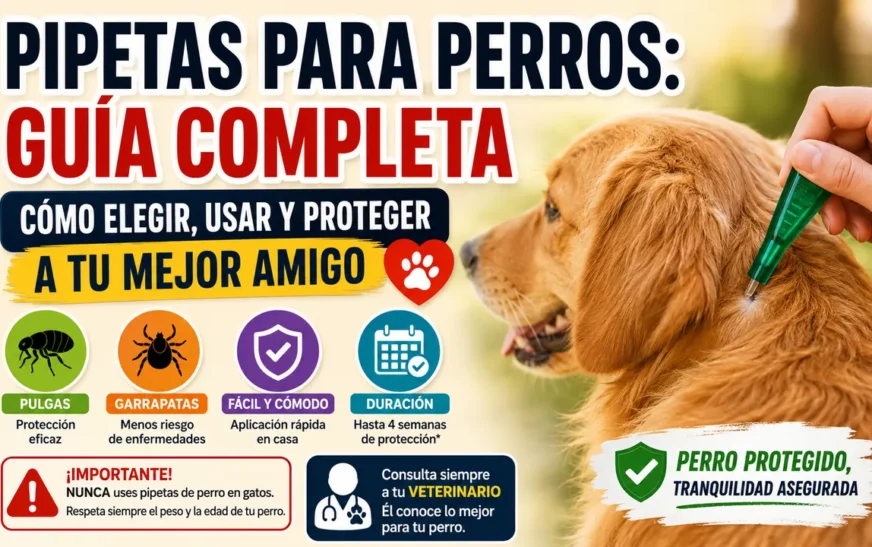 Pipetas para perros: cuál elegir, cómo usarlas y seguridad