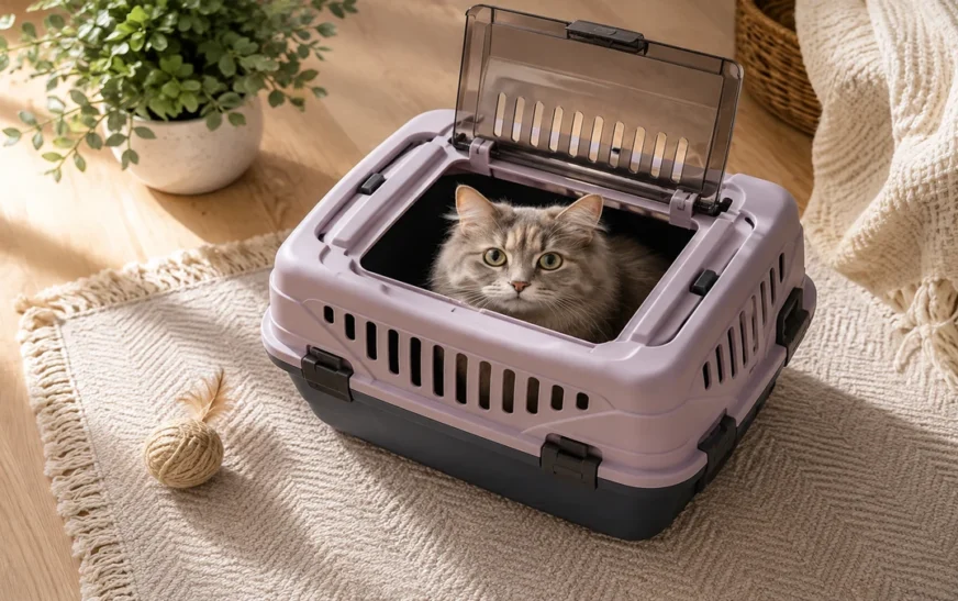 Transportín para gatos: cuál elegir y por qué la tapa de arriba importa