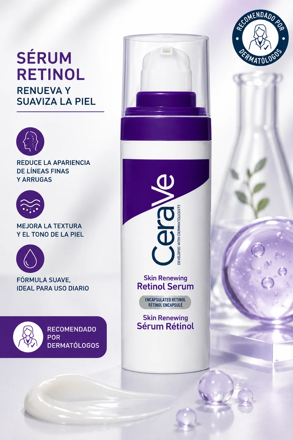 Sérum CeraVe Skin Renewing con retinol encapsulado