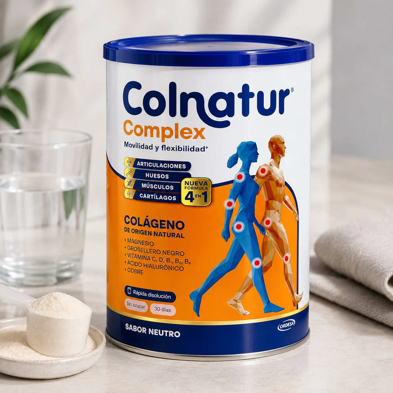 Colnatur Complex Neutro, bote de 324 g de colágeno con magnesio y vitamina C