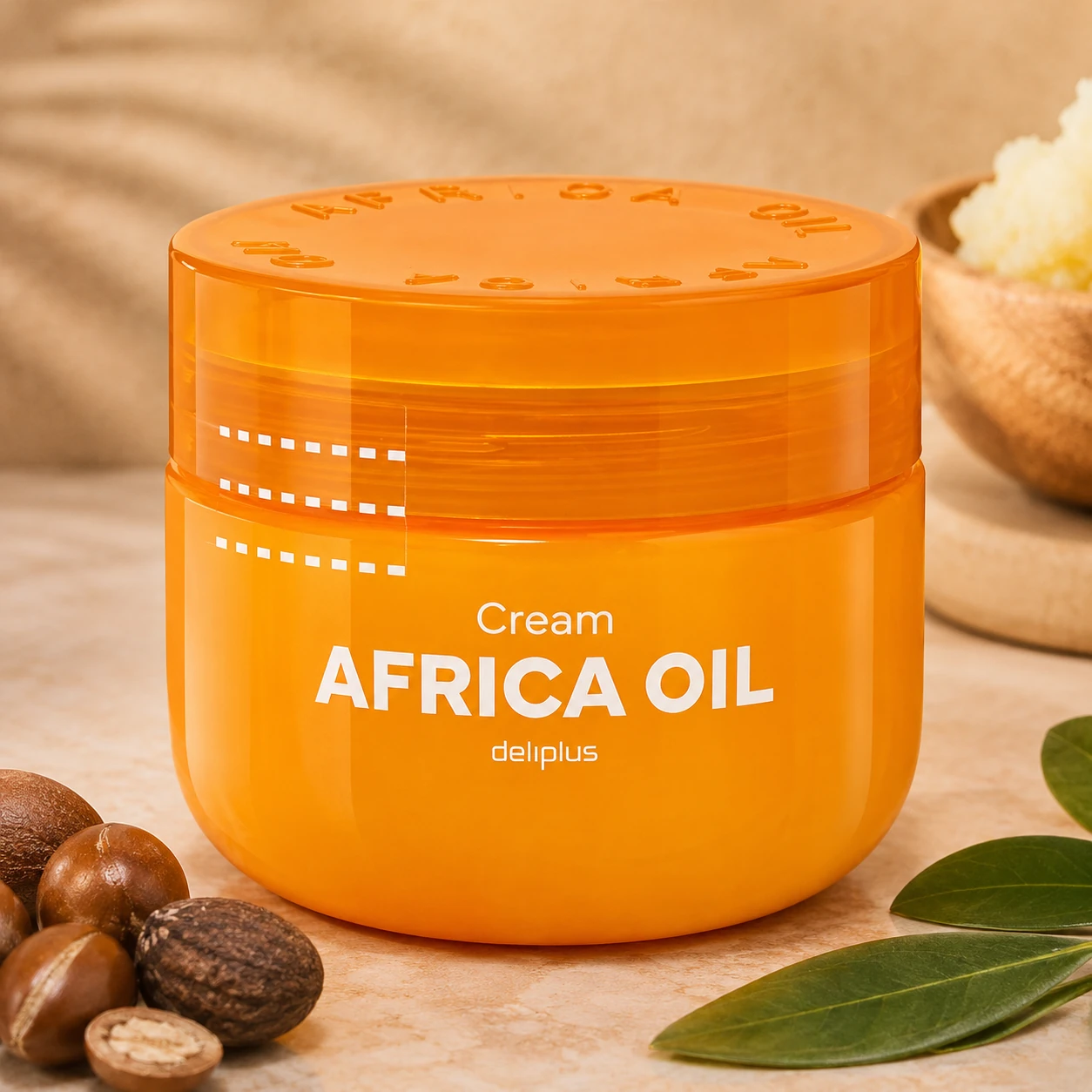 Crema corporal Africa Oil Deliplus con argán y baobab