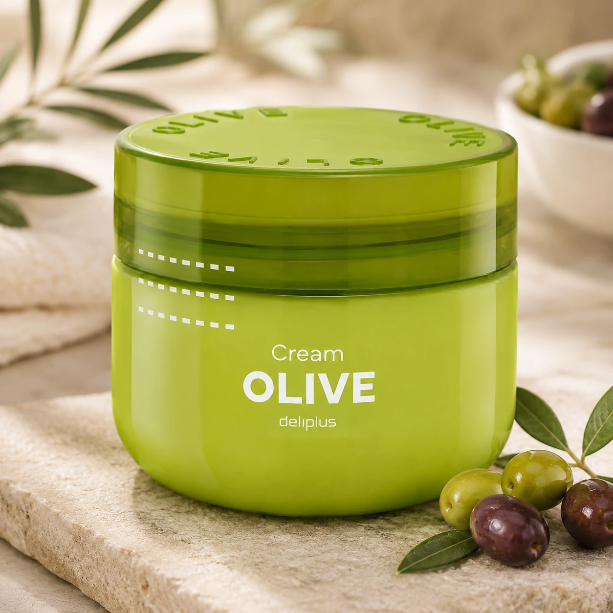 Crema corporal Olive Deliplus con aceite de oliva y karité