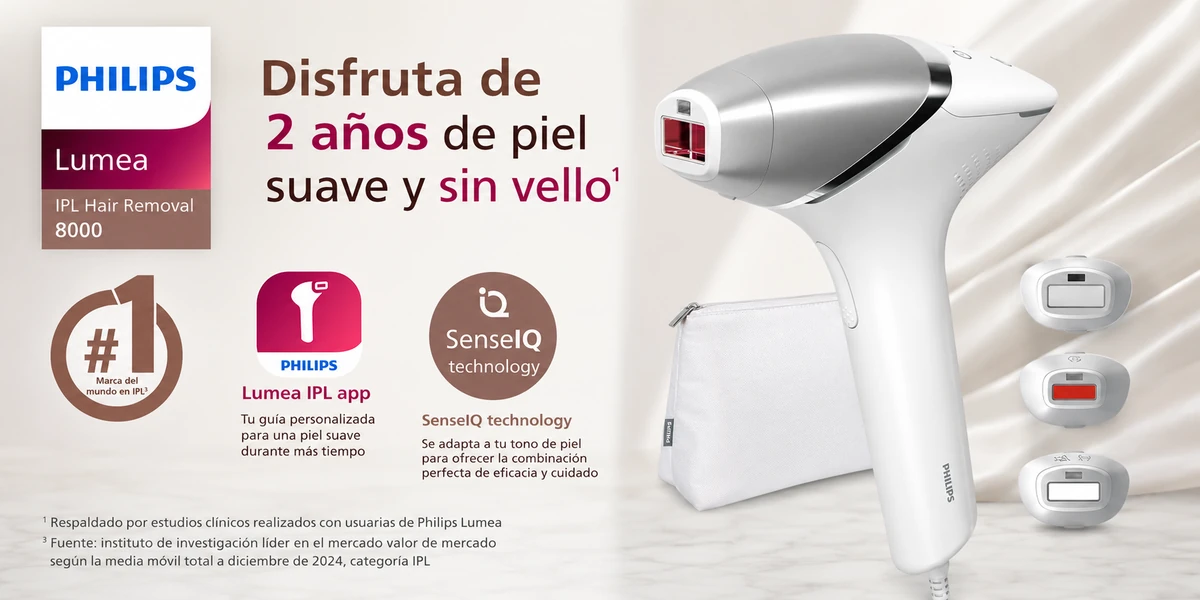 Philips Lumea Serie 8000 BRI946/00, dispositivo de depilación IPL con tres accesorios