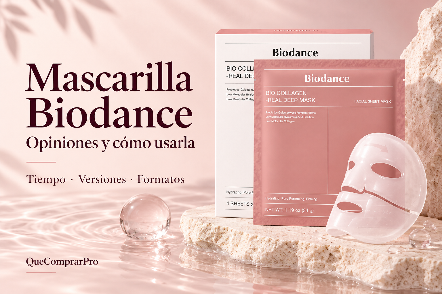 Mascarilla Biodance: opiniones, cuánto tiempo dejarla y qué formato comprar
