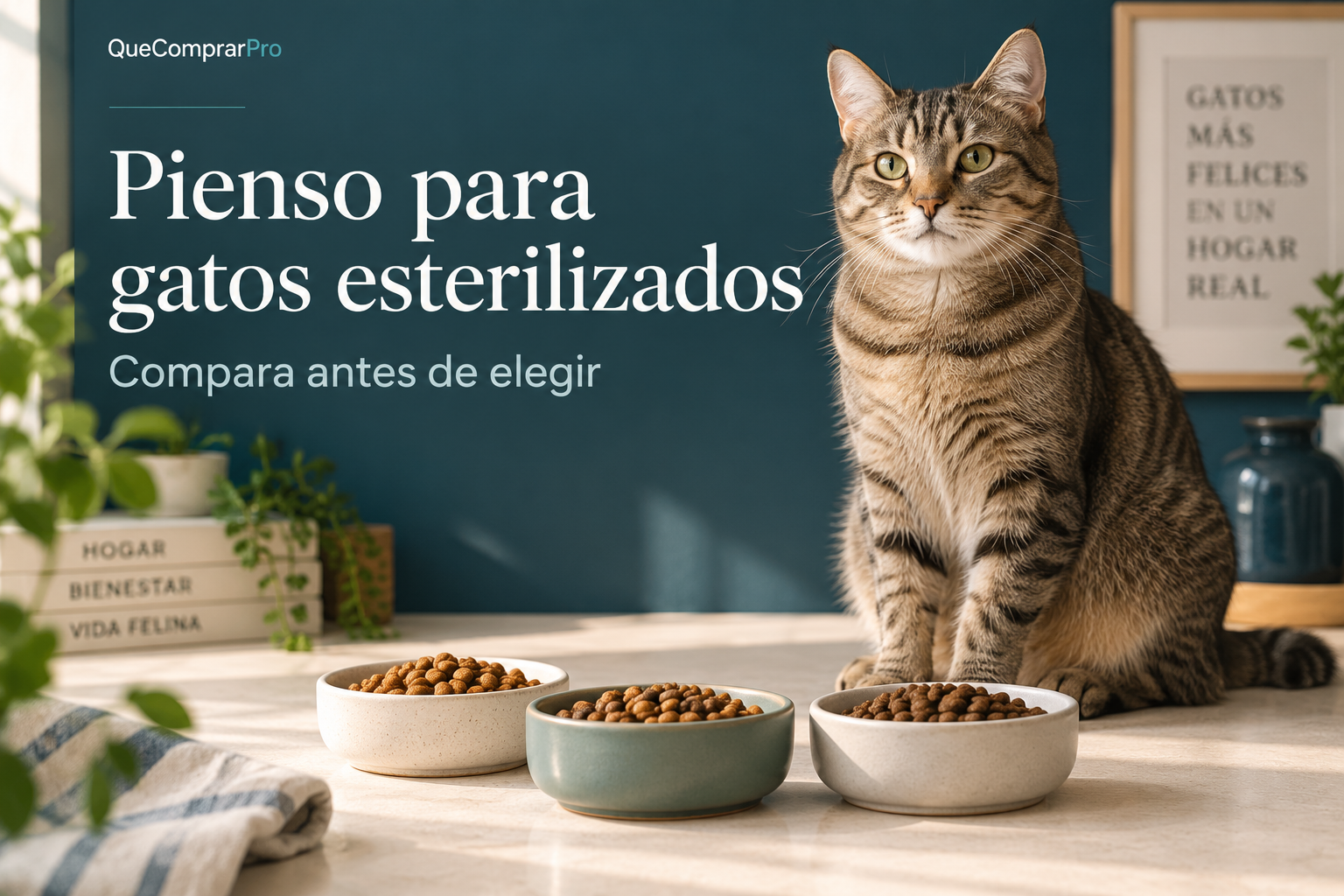 Pienso para gatos esterilizados: comparativa y cómo elegir