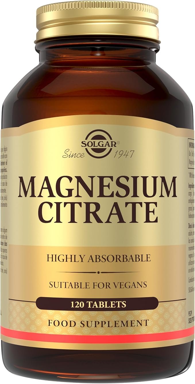 Solgar Citrato de Magnesio, 120 comprimidos